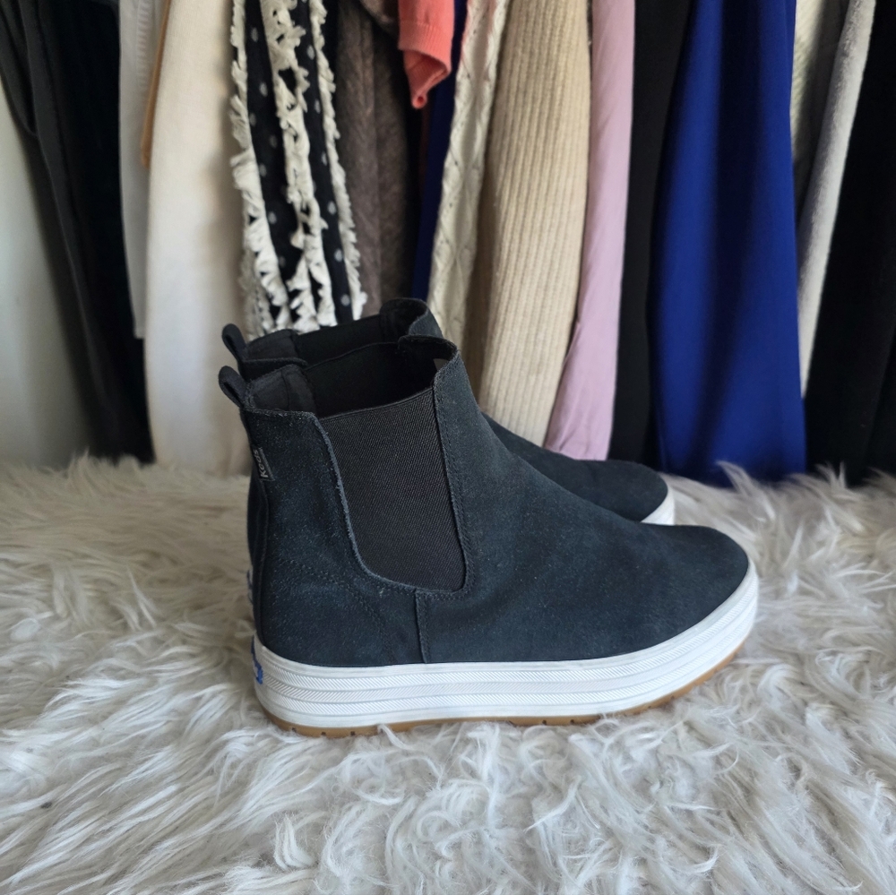 Keds Elegant Black Ankle Boots